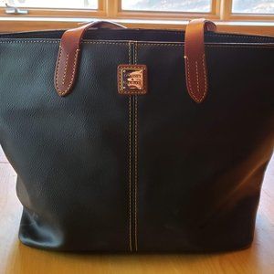 Dooney & Burke Black and Brown Tote